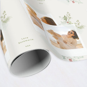Papel De Presente personalizar álbum de fotos de creme de mirtilo na