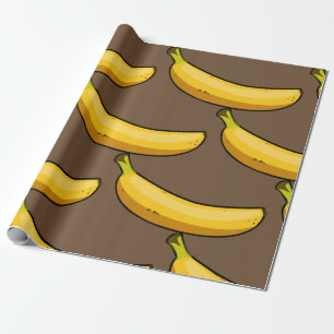 Papel De Presente Personalizar Banana