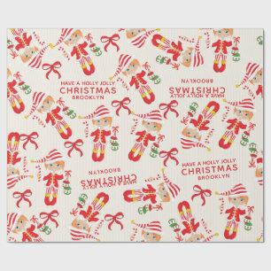 Papel De Presente Personalizar Elf Red Hair Girl