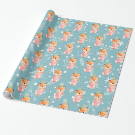 Papel De Presente Personalizar Feriados da Fox