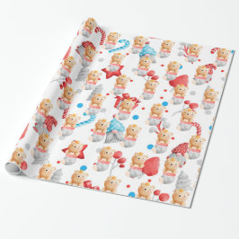 Papel De Presente Personalizar Feriados de Urso