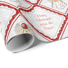 Papel De Presente Personalizar - Filigree Felry Christmas Angel
