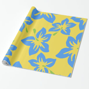 Papel De Presente Personalizar Flores Legal do Havaí