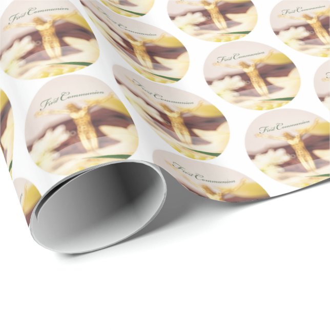 Papel De Presente Personalizar, Primeiro Parabéns Comunitários (Ponta do rolo)