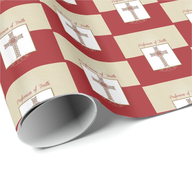 Papel De Presente Personalizar, RCIA Bênçãos sobre a Profissão de Fé (Ponta do rolo)