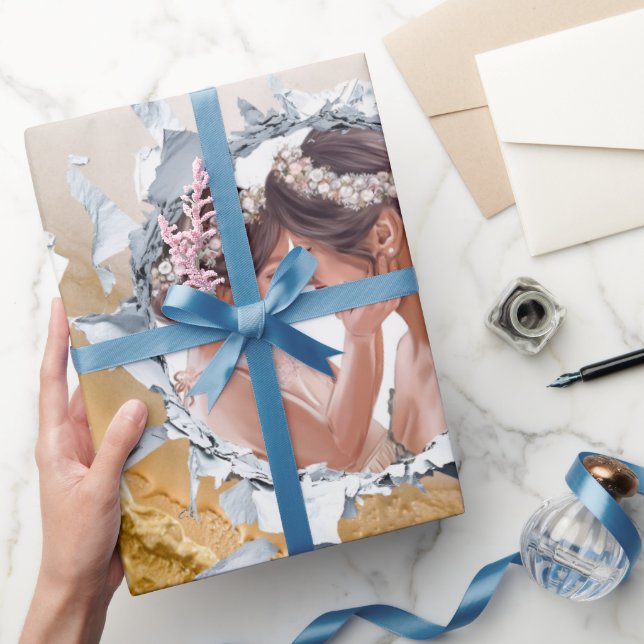 PAPEL DE PRESENTE PERSONALIZAR TEXTO E IMAGEM  (Presentear)