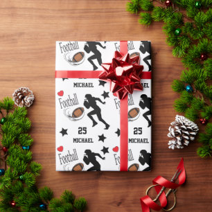 Papel De Presente Personalizar todos os jogadores de futebol estelar