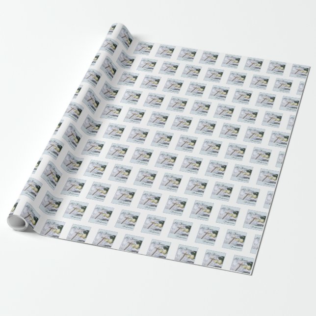 Papel De Presente Personalize, 60 anos de profissão religiosa (Desenrolado)