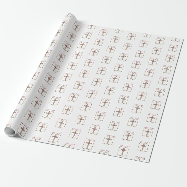 Papel De Presente Personalize, Bênçãos RCIA na Profissão de Fé (Desenrolado)