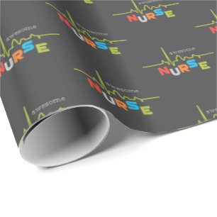 Papel De Presente Personalize, Enfermeira Incrível no Dia das Enfer