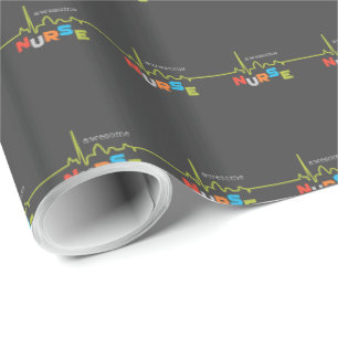 Papel De Presente Personalize, Enfermeira Incrível no Dia das Enferm
