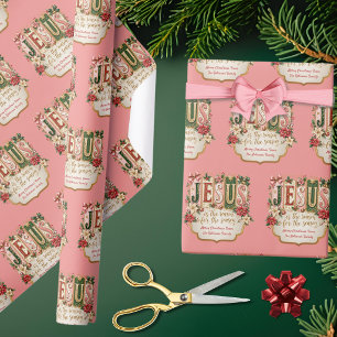 Papel De Presente Personalize Jesus é a Razão da Temporada