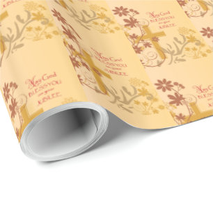 Papel De Presente Personalize, Jubileu Aniversário, Nun Cross, Swirl