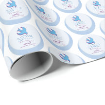 Personalize, Pombo do Batismo Adulto em Azul