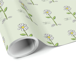 Papel De Presente Personalize, Professor Obrigado, Flor Religiosa
