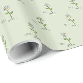 Papel De Presente Personalize, Professor Obrigado, Flor Religiosa