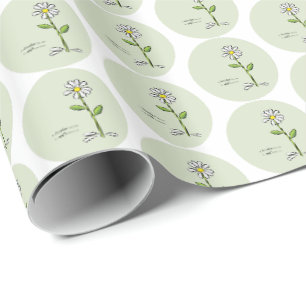 Papel De Presente Personalize, Professor Obrigado, Flor Religiosa