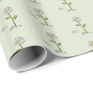 Papel De Presente Personalize, Professor Obrigado, Flor Religiosa