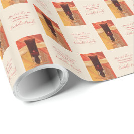 Papel De Presente Personalize, RCIA Parabéns, Católico, Vermelho