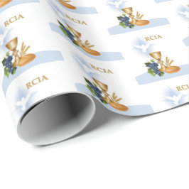 Papel De Presente Personalize, RCIA Parabéns Sacramento Católico
