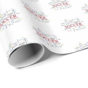 Papel De Presente Personalize, treinador de futebol Obrigado em pala