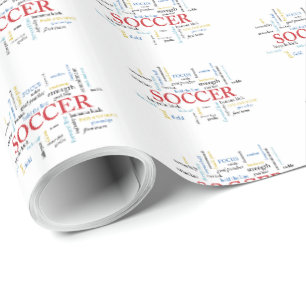Papel De Presente Personalize, treinador de futebol Obrigado em pala