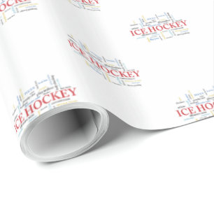 Papel De Presente Personalize, treinador de hóquei no gelo Obrigado