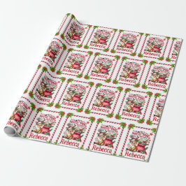 Papel De Presente Personalized Name North Pole Delivery Christmas