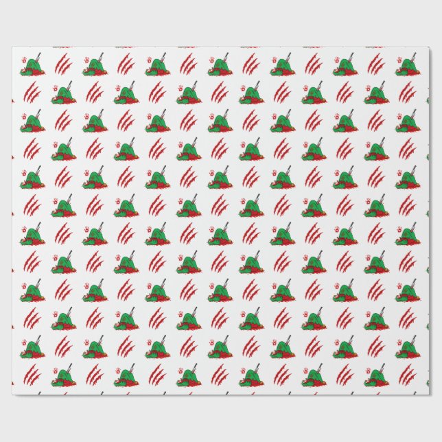 Papel De Presente Pesadelo na Elf Street Gift Wrappaper (Aberto)