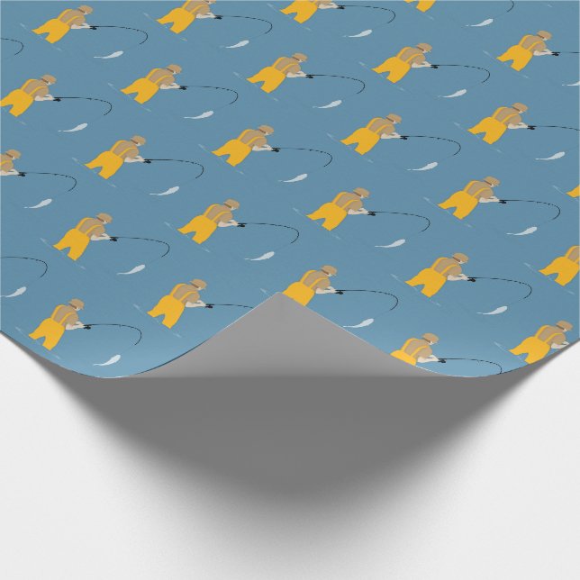 Papel De Presente Pesca (Ponta)