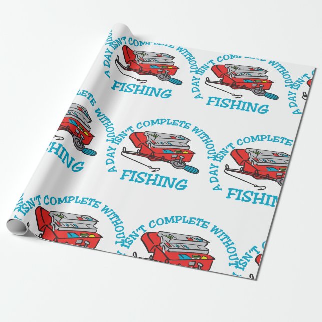 Papel De Presente Pesca concluída (Desenrolado)