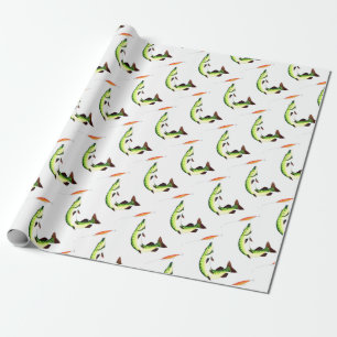 Papel De Presente Pesca e pesca com mosca de Pike