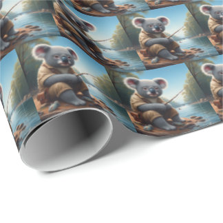 Papel De Presente Pesca Koala