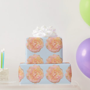 Papel De Presente Pêssego Cor-de-rosa amarelo-claro Design Pastel az