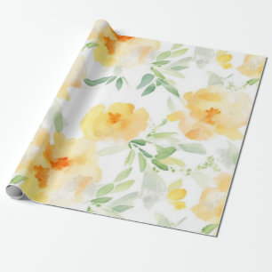 Papel De Presente Pessegueiro amarelo elegante cor de laranja esbran