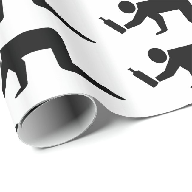 Papel De Presente Pessoas Bêbadas (Ponta do rolo)