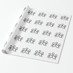 Papel De Presente Pessoas da vara
