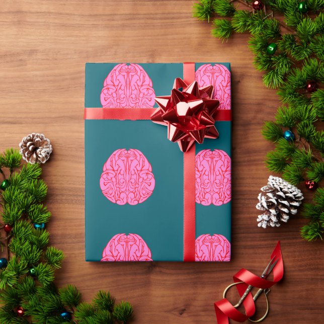 Papel De Presente Pessoas no meu Cérebro (Presente de Natal)
