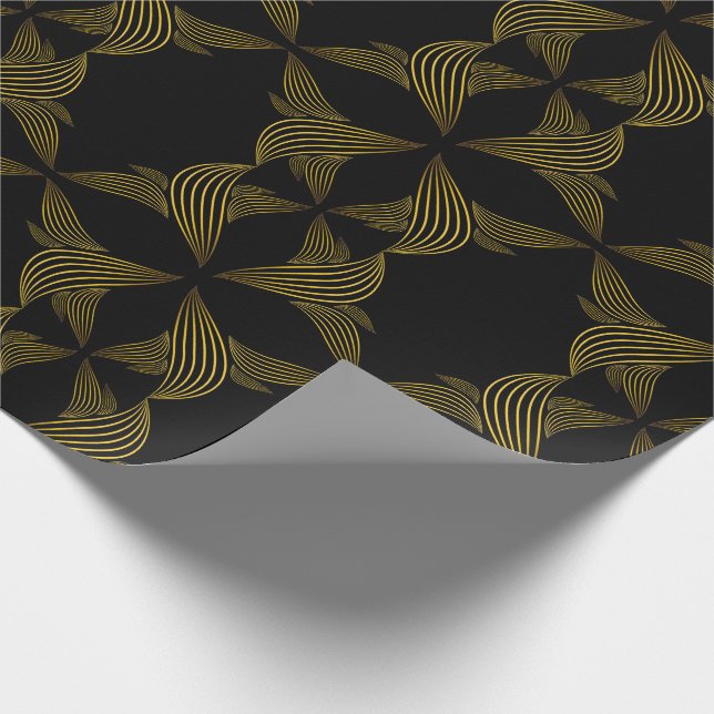 Papel De Presente pétala da flor da linha ouro (Ponta)