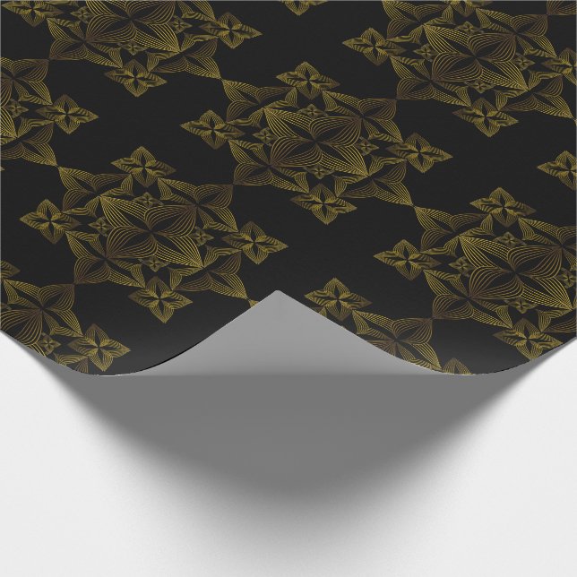 Papel De Presente pétala da flor da linha ouro (Ponta)