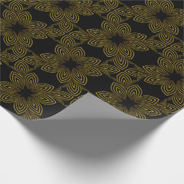 Papel De Presente pétala da flor da linha ouro