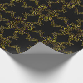 Papel De Presente pétala da flor da linha ouro