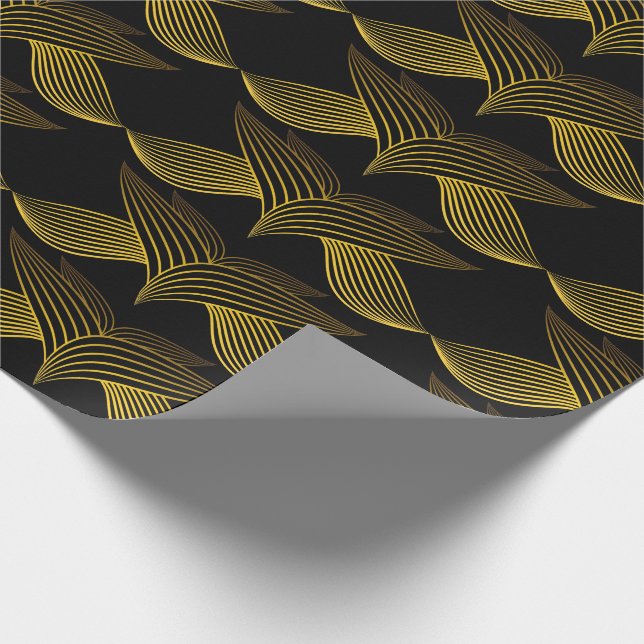 Papel De Presente pétala da flor da linha ouro (Ponta)