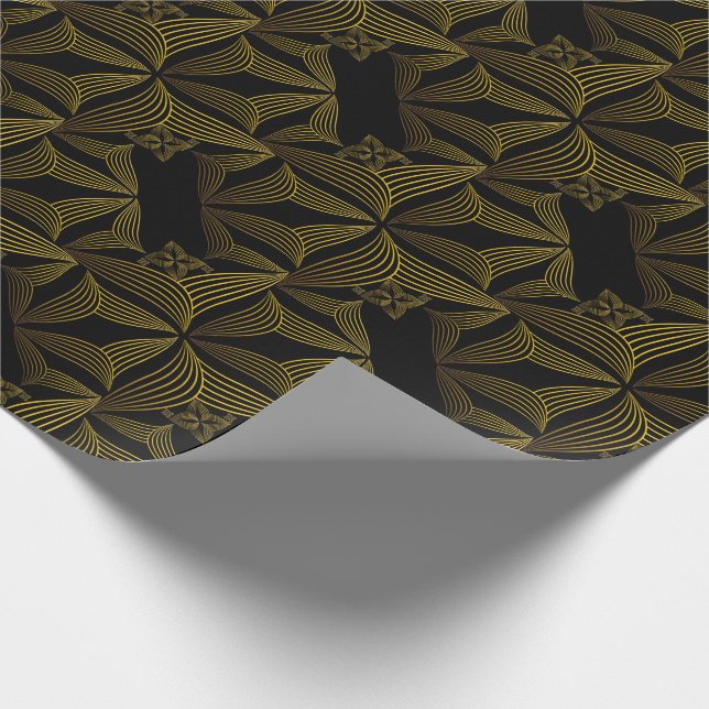 Papel De Presente pétala da flor da linha ouro (Ponta)