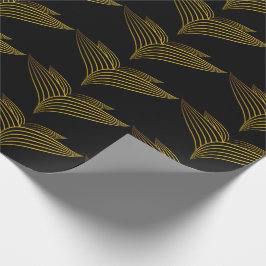 Papel De Presente pétala da flor da linha ouro