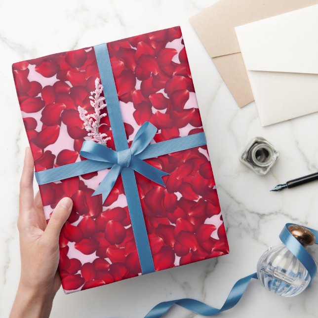 Papel De Presente Pétalas de Rosa  (Presentear)