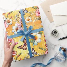 Papel De Presente Pétalas de Sol
