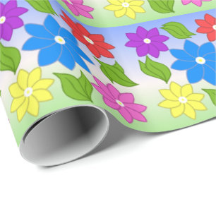 Papel De Presente Pétalas de Verão