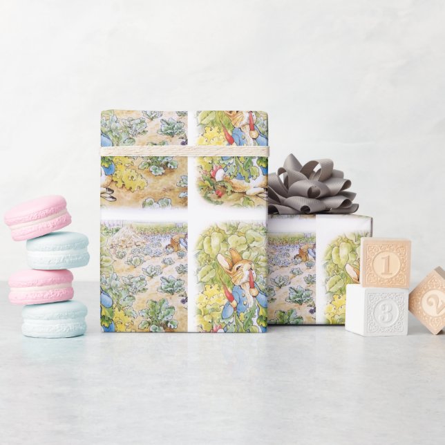 Papel De Presente Peter, o Coelho (Chá de bebê)