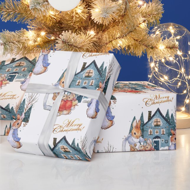 Papel De Presente Peter, o compro de Natal do coelho (Feriados)